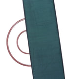 Green Colour Two Tone Plain Paper Silk Fabric