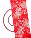 Red Colour Floral Pattern Gota Brocade Silk Fabric