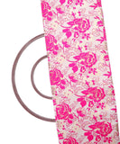 Magenta Colour Floral Pattern Gota Brocade Silk Fabric