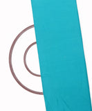 Cyan Colour Plain Rayon Fabric