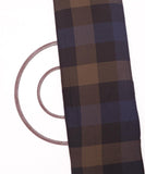 Brown Colour Checks Pattern Flannel Cotton Fabric