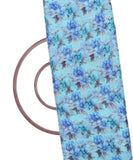 Light Blue Colour Floral Print Chiffon Fabric