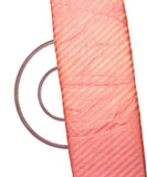 Pink Colour Stripes Pattern Brocade Silk Fabric