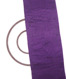 Purple Colour Plain Dupion Silk Fabric