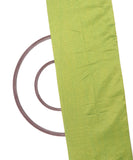 Green Yellow Two Tone  Colour Plain Dupion Silk Fabric