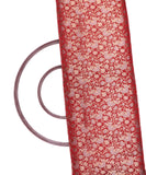 Maroon Color Jaal Pattern Brocade Silk Fabric