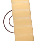 Light Yellow Colour Plain Pleated Georgette Fabric