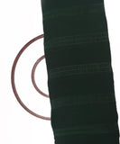 Bottle Green Colour Plain Pleated Georgette Fabric