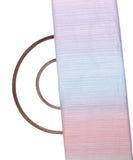 Multi Colour Ombre Pattern Zari Chiffon Fabric
