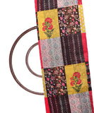 Multi Colour Floral Print Chanderi Fabric