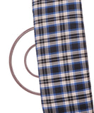 Blue Colour Checks Pattern Cotton Fabric