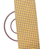 Yellow Colour Checks Pattern Cotton Fabric