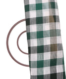 Dark Green Colour Checks Pattern Cotton Fabric