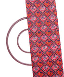 Red Colour Patola Print Chanderi Silk Fabric