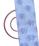 Light Blue Colour Floral Print Digital Organza Fabric