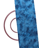Blue Colour Tie Dye Print Digital Organza Fabric