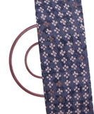 Greyish Blue Colour Floral Print Viscose Modal Cotton Silk Fabric