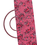 Rose Pink Colour Floral Print Digital Print Chiffon Fabric