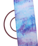 Blue Colour Tie Dye Digital Print Organza Fabric