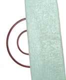 Sea Green Color Pleated Sequin Imported Stretchable Net Fabric