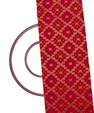 Maroon Color Traditional Design Brocade Silk Fabric