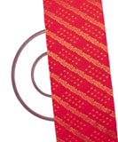 Red Color Traditional Design Brocade Silk Fabric