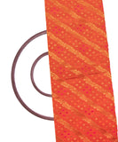 Orange Color Traditional Design Brocade Silk Fabric