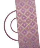 Grey Color Traditional Design Brocade Silk Fabric