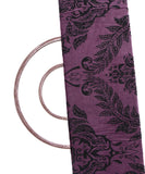 Lilac Colour Floral Digital Print Cotton Velvet Fabric