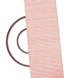 Rust Colour Stripes Pattern Khadi Fabric