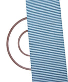 Blue Black Colour Stripes Pattern Khadi Fabric