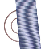 Dark Blue Colour Stripes Pattern Khadi Fabric