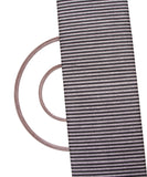 Black White Colour Stripes Pattern Khadi Fabric
