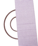Purple White Colour Stripes Pattern Khadi Fabric