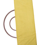Yellow Colour Two Tone Plain Khadi Fabric