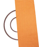 Orange Colour Two Tone Plain Khadi Fabric