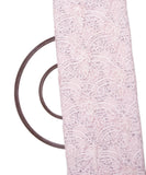 Lightest Pink Colour Floral Net Embroidery Fabric
