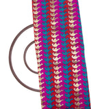 Multi color Paisley Pattern Brocade Silk Fabric