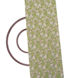Pista Green Colour Floral Print Georgette Fabric