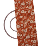 Brown Colour Floral Print Georgette Fabric