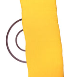 Yellow Colour Plain Pleated Satin Fabric