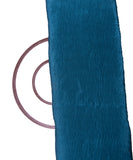 Teal Blue Colour Plain Pleated Satin Fabric