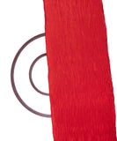 Red Colour Plain Pleated Satin Fabric