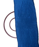 Blue Colour Plain Pleated Satin Fabric