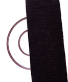 Black Colour Plain Pleated Satin Fabric