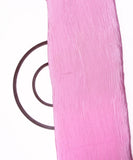 Pink Colour Plain Pleated Satin Fabric