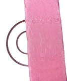 Pink Colour Plain Pleated Satin Fabric