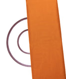 Mustard Orange Colour Plain Organza Satin Fabric