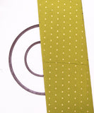 Mehandi Colour Dot Pattern Taffeta Silk Fabric