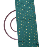 Turquoise Colour Dot Pattern Taffeta Silk Fabric